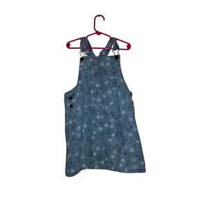 Bluey Little Girl Overall Denim Style Dress Size 6